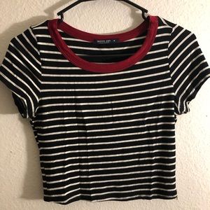 Stripped cropped t-shirt